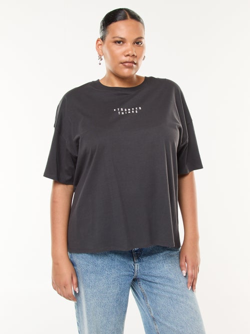 T-shirt a maniche corte 'Stranger Things' con stampa fronte-retro - Kiabi