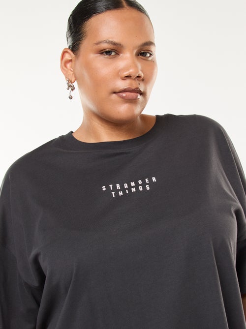T-shirt a maniche corte 'Stranger Things' con stampa fronte-retro - Kiabi