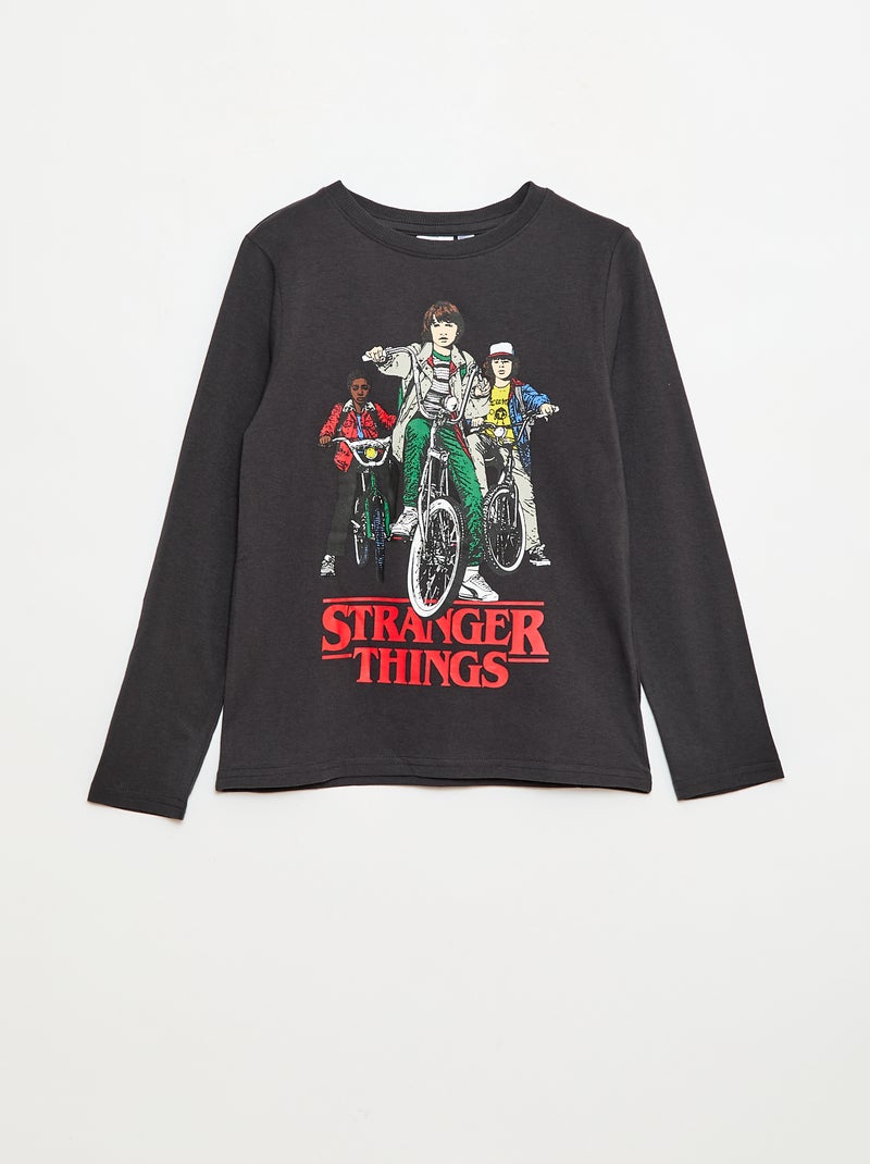 T-shirt a maniche corte 'Stranger Things' Nero - Kiabi