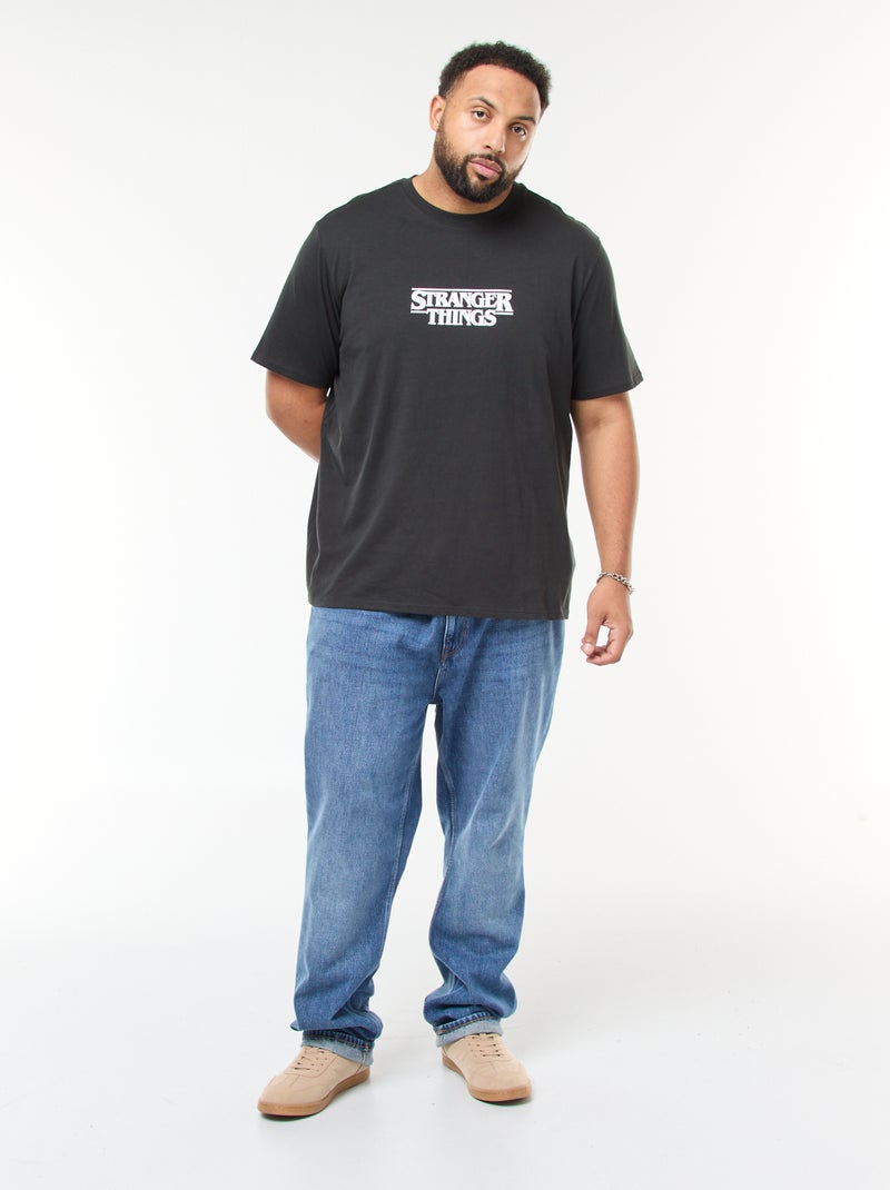 T-shirt a maniche corte 'Stranger Things' Nero - Kiabi