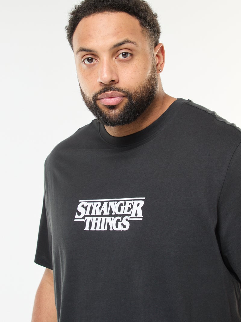 T-shirt a maniche corte 'Stranger Things' Nero - Kiabi