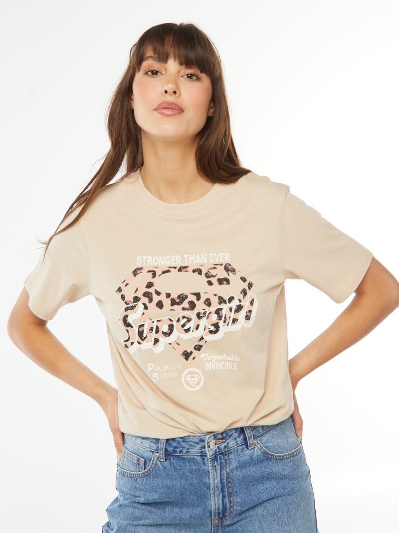 T-shirt a maniche corte 'Superman' BEIGE - Kiabi