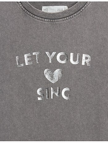 T-shirt a maniche corte tagliate, MO Fashion