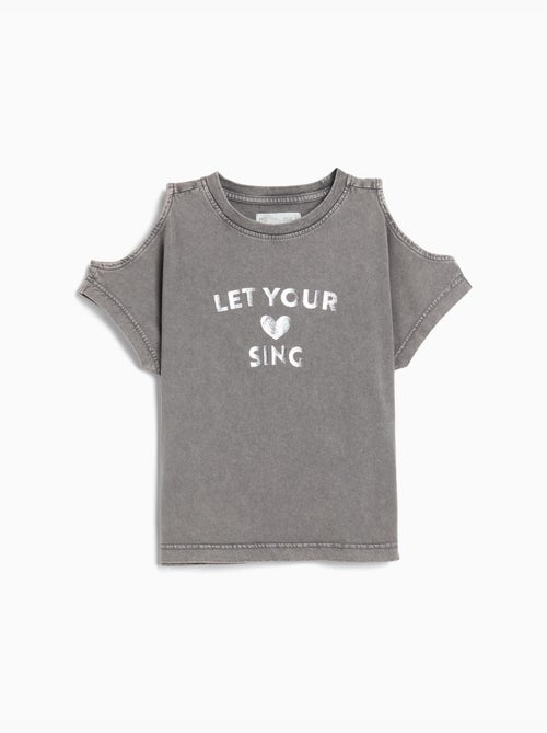 T-shirt a maniche corte tagliate, MO Fashion - Kiabi T-shirt a maniche corte tagliate, MO Fashion - Kiabi