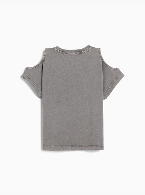 T-shirt a maniche corte tagliate, MO Fashion - Kiabi T-shirt a maniche corte tagliate, MO Fashion - Kiabi
