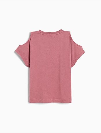 T-shirt a maniche corte tagliate, MO Fashion