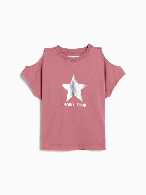 T-shirt a maniche corte tagliate, MO Fashion - Kiabi T-shirt a maniche corte tagliate, MO Fashion - Kiabi