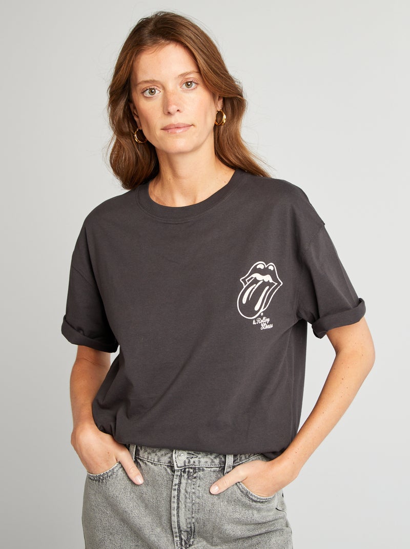T-shirt a maniche corte 'The Rolling Stones' Tough Cotton NERO - Kiabi