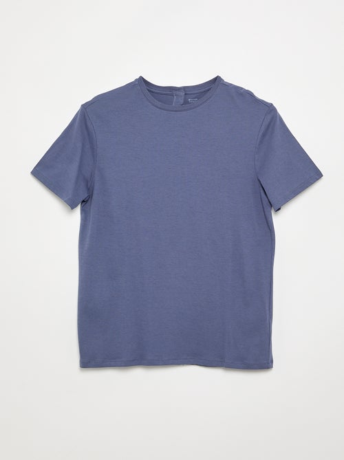 T-shirt a maniche corte tinta unita - collezione facile da indossare - Kiabi T-shirt a maniche corte tinta unita - collezione facile da indossare - Kiabi
