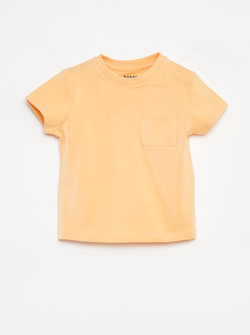T-shirt a maniche corte tinta unita - Kiabi