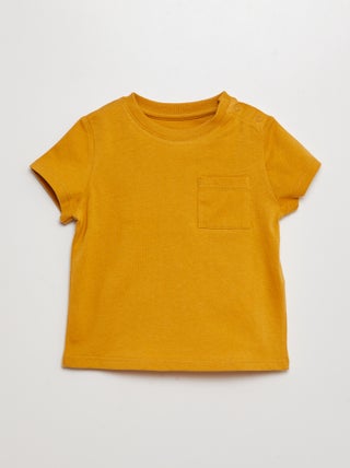 T-shirt a maniche corte tinta unita