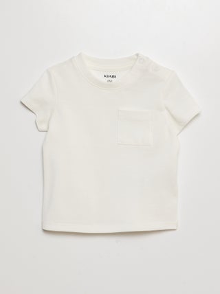 T-shirt a maniche corte tinta unita