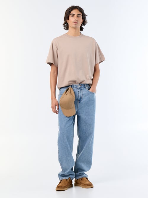 T-shirt a maniche corte tinta unita, comfort fit / oversize - Kiabi