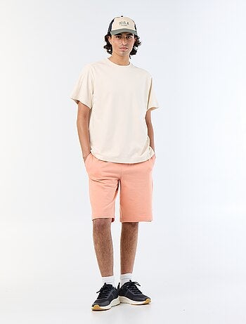 T-shirt a maniche corte tinta unita, comfort fit / oversize