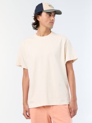 T-shirt a maniche corte tinta unita, comfort fit / oversize