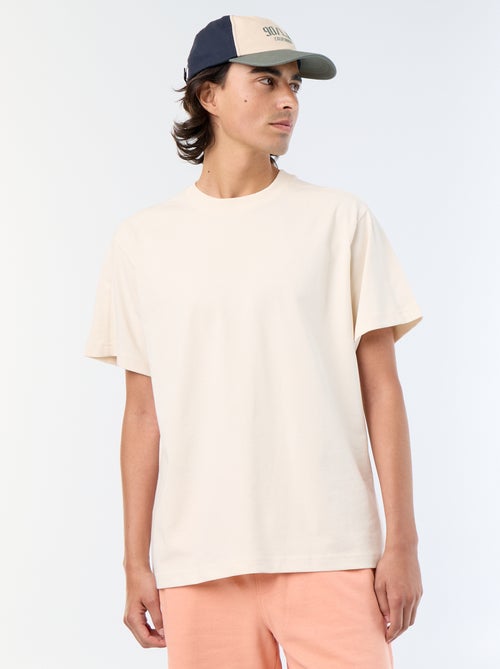 T-shirt a maniche corte tinta unita, comfort fit / oversize - Kiabi