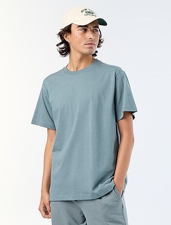 T-shirt a maniche corte tinta unita, comfort fit / oversize