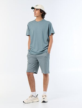 T-shirt a maniche corte tinta unita, comfort fit / oversize