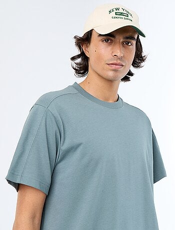 T-shirt a maniche corte tinta unita, comfort fit / oversize