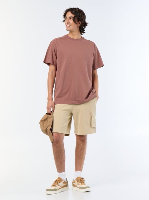 T-shirt a maniche corte tinta unita, comfort fit / oversize - Kiabi