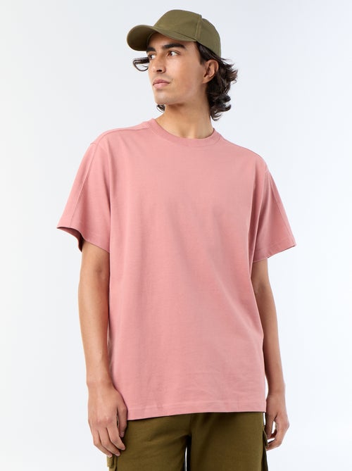 T-shirt a maniche corte tinta unita, comfort fit / oversize - Kiabi