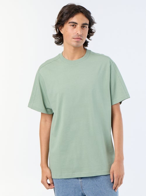 T-shirt a maniche corte tinta unita, comfort fit / oversize - Kiabi