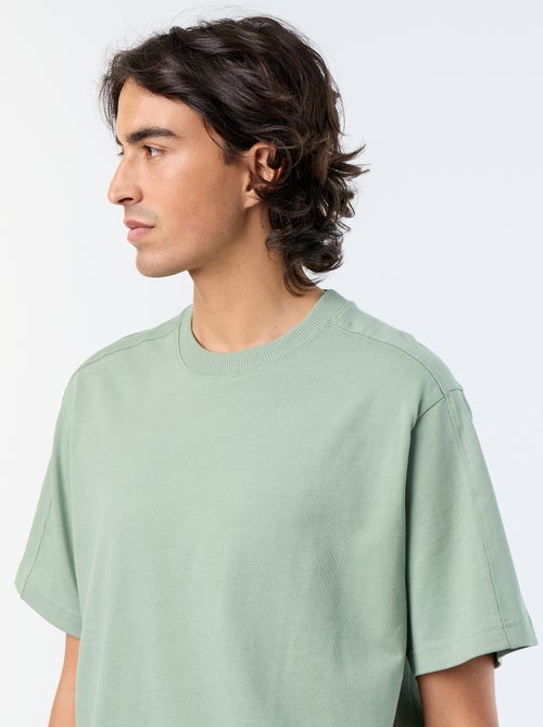 T-shirt a maniche corte tinta unita, comfort fit / oversize - Kiabi
