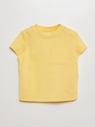T-shirt a maniche corte tinta unita
