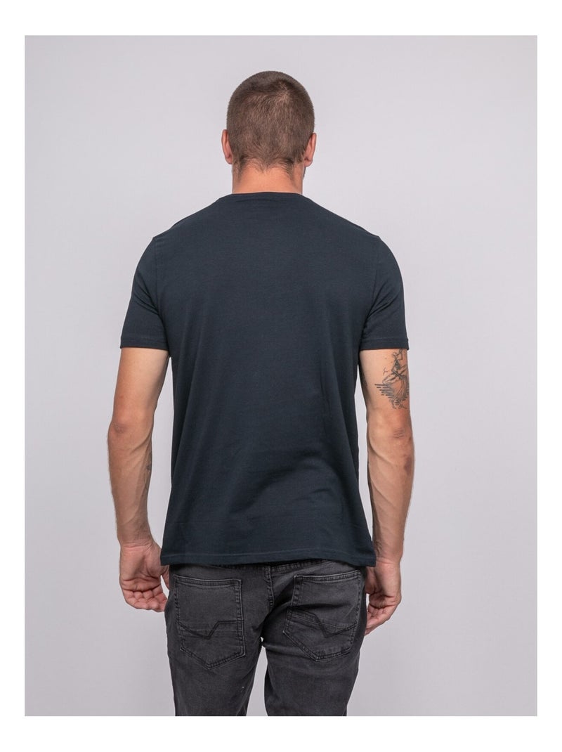 T-shirt a maniche corte tinta unita JEDDA Blu marino - Kiabi