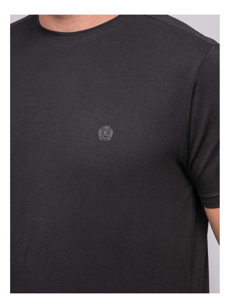 T-shirt a maniche corte tinta unita JEDDA Nero - Kiabi