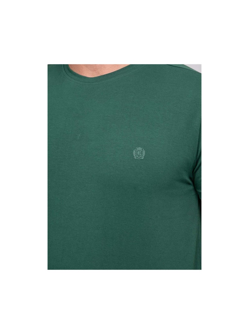 T-shirt a maniche corte tinta unita JEDDA Verde - Kiabi