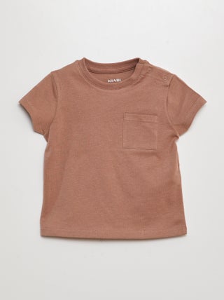 T-shirt a maniche corte tinta unita