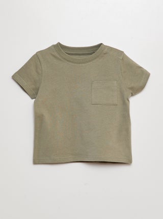 T-shirt a maniche corte tinta unita