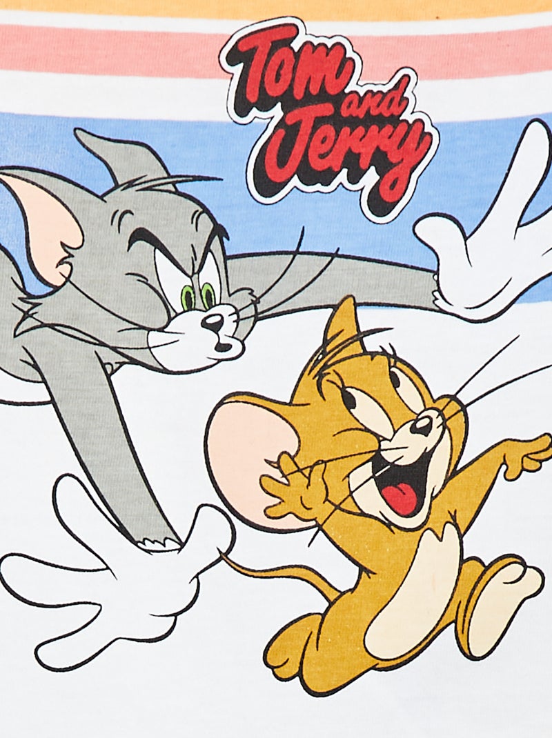 T-shirt a maniche corte 'Tom & Jerry' BIANCO - Kiabi
