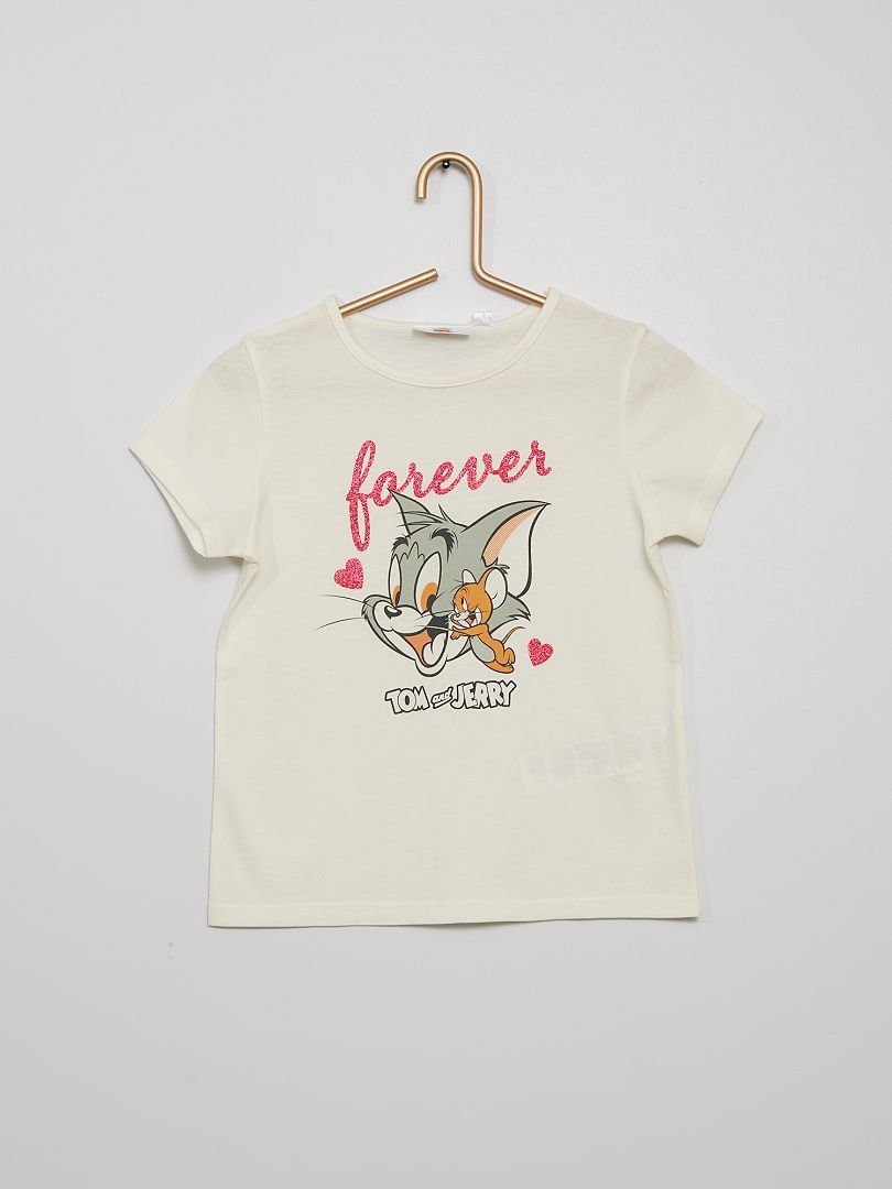 T-shirt a maniche corte 'Tom & Jerry' Bianco - Kiabi