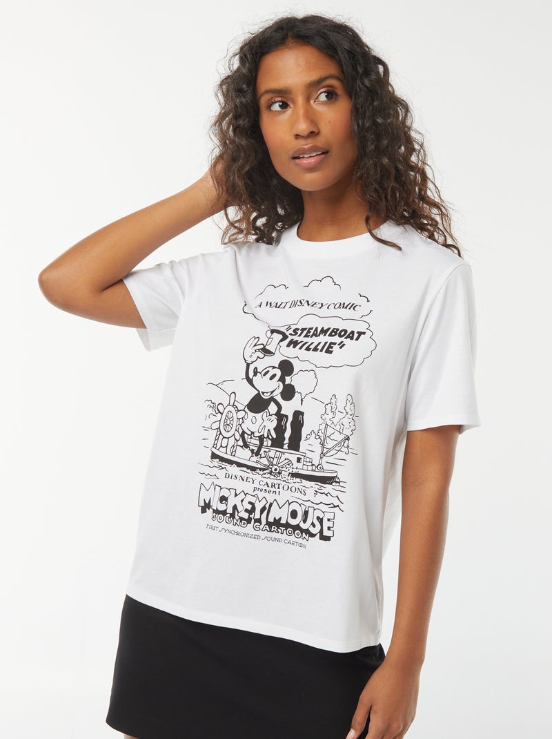 T-shirt a maniche corte 'Topolino' 'Disney' Bianco - Kiabi