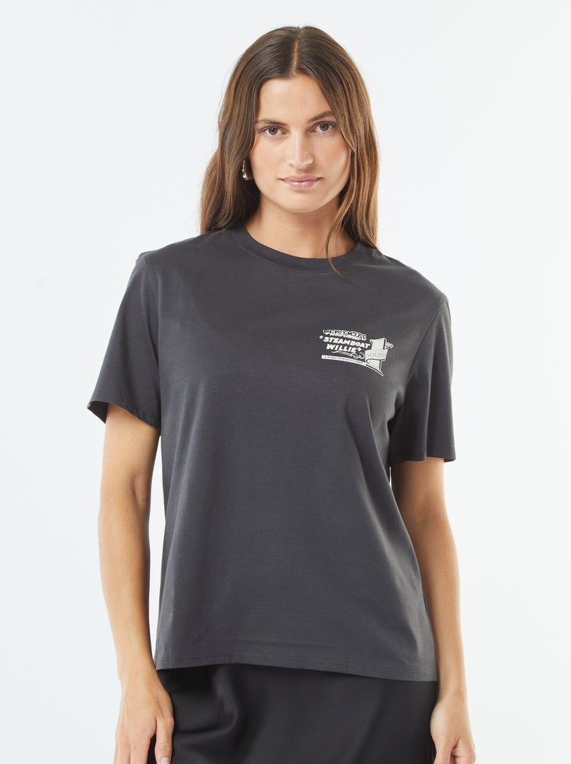 T-shirt a maniche corte 'Topolino' 'Disney' Nero - Kiabi