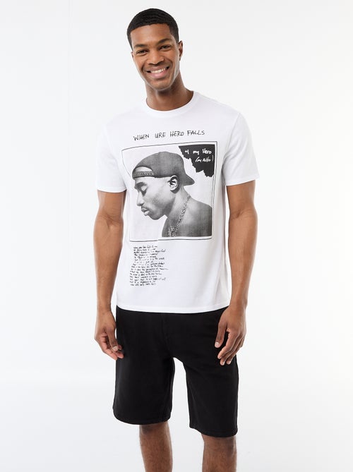 T-shirt a maniche corte 'Tupac' - Kiabi