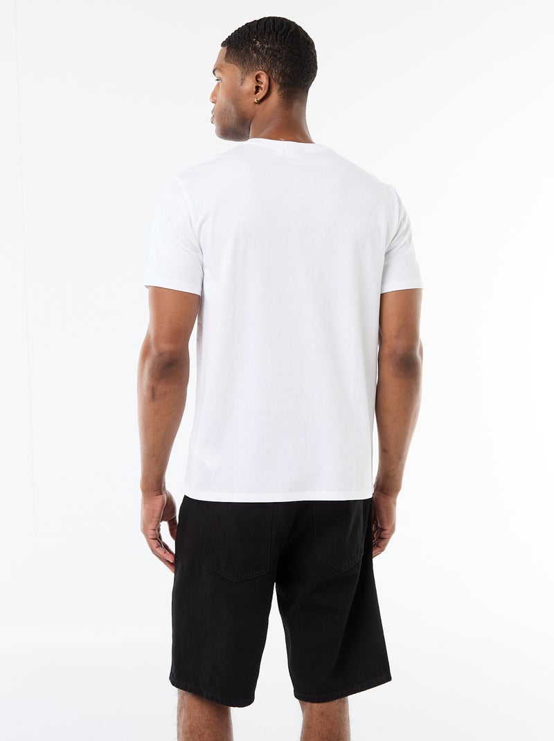 T-shirt a maniche corte 'Tupac' Bianco - Kiabi