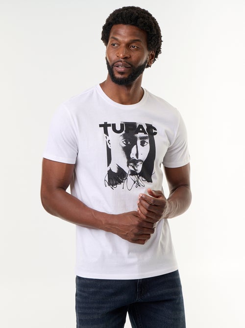 T-shirt a maniche corte 'Tupac' - Kiabi