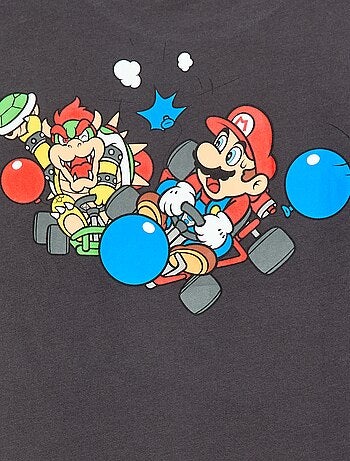 T-shirt a maniche doppie 'Fashion UK' 'Mario' in cotone