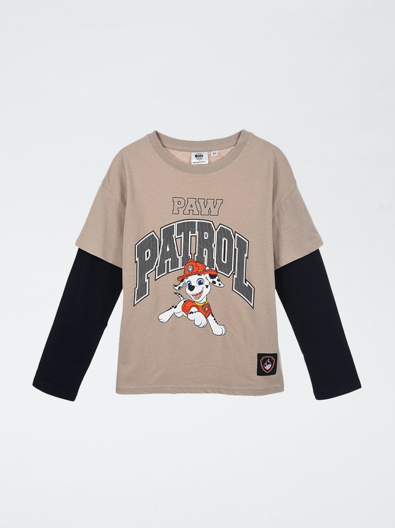 T-shirt a maniche doppie 'Paw Patrol' Beige - Kiabi