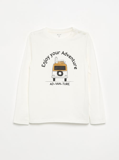 T-shirt a maniche lunghe - collezione facile da indossare - Kiabi T-shirt a maniche lunghe - collezione facile da indossare - Kiabi