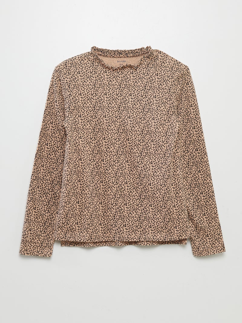 T-shirt a maniche lunghe - So Easy BEIGE - Kiabi