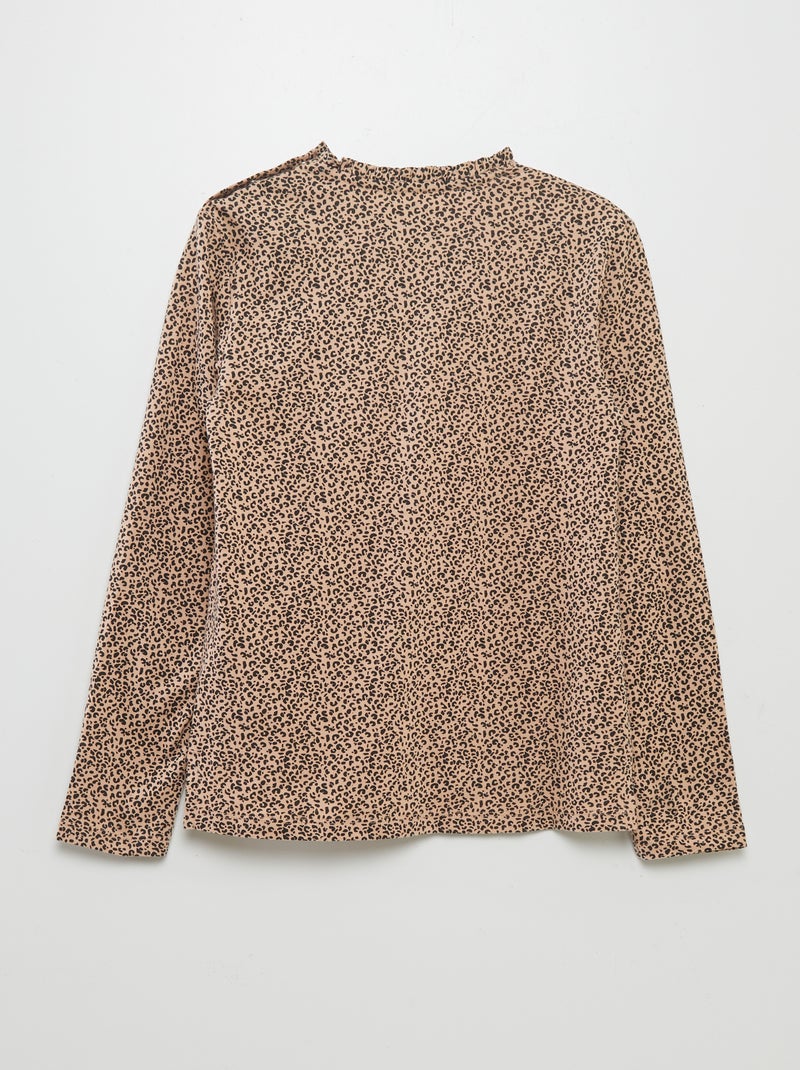 T-shirt a maniche lunghe - So Easy BEIGE - Kiabi