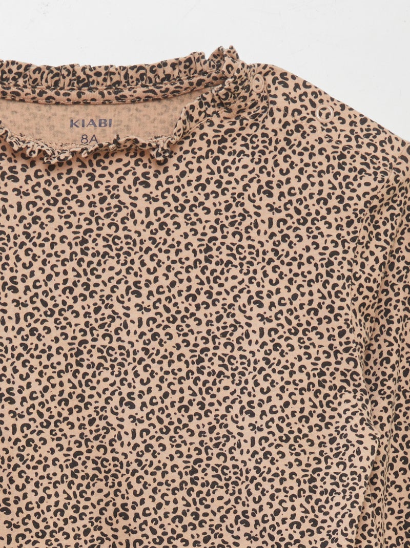 T-shirt a maniche lunghe - So Easy BEIGE - Kiabi