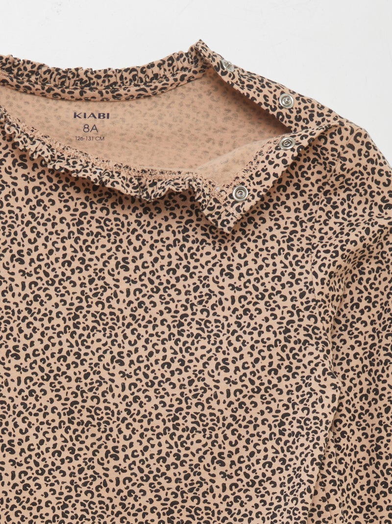 T-shirt a maniche lunghe - So Easy BEIGE - Kiabi