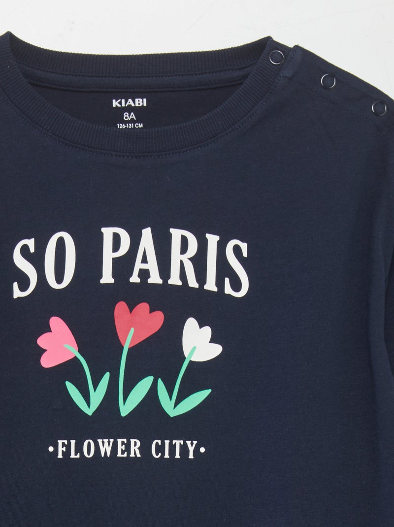 T-shirt a maniche lunghe - So Easy BLU - Kiabi