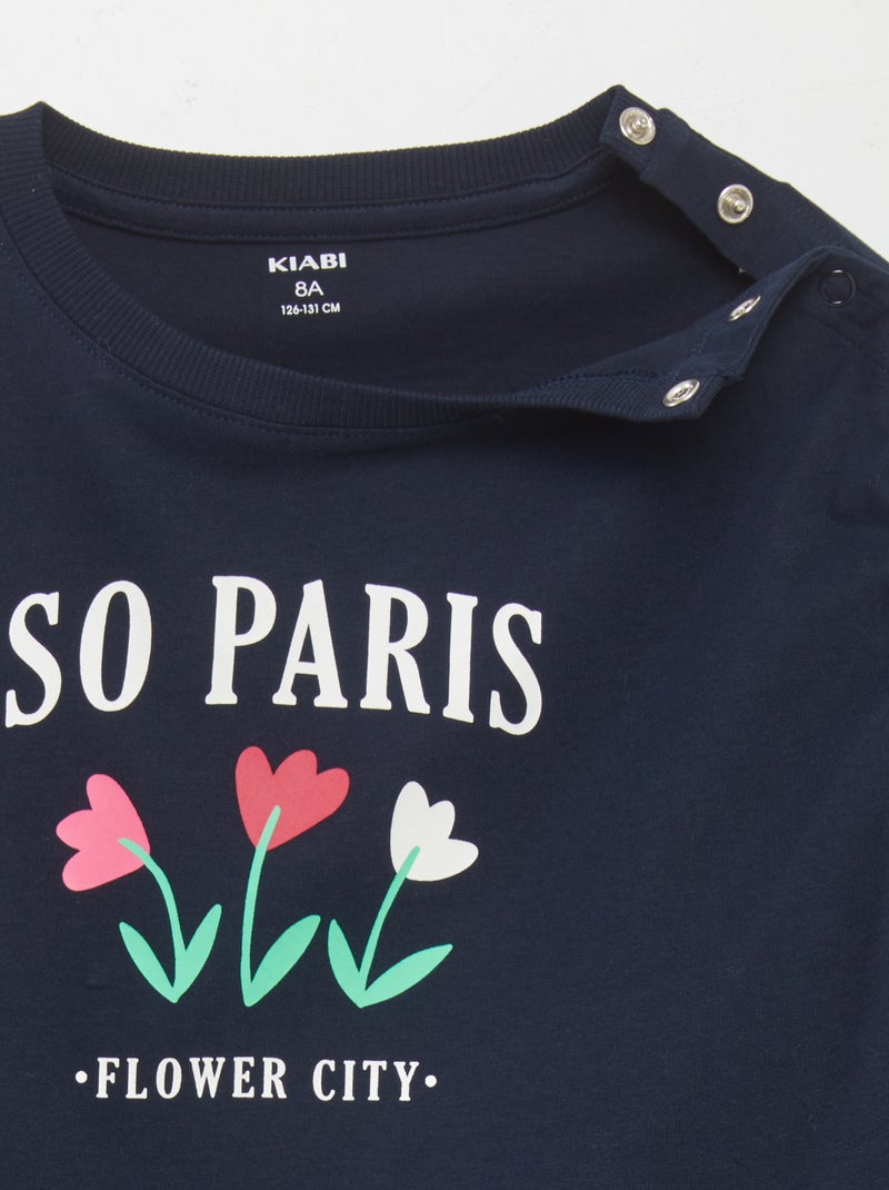 T-shirt a maniche lunghe - So Easy BLU - Kiabi