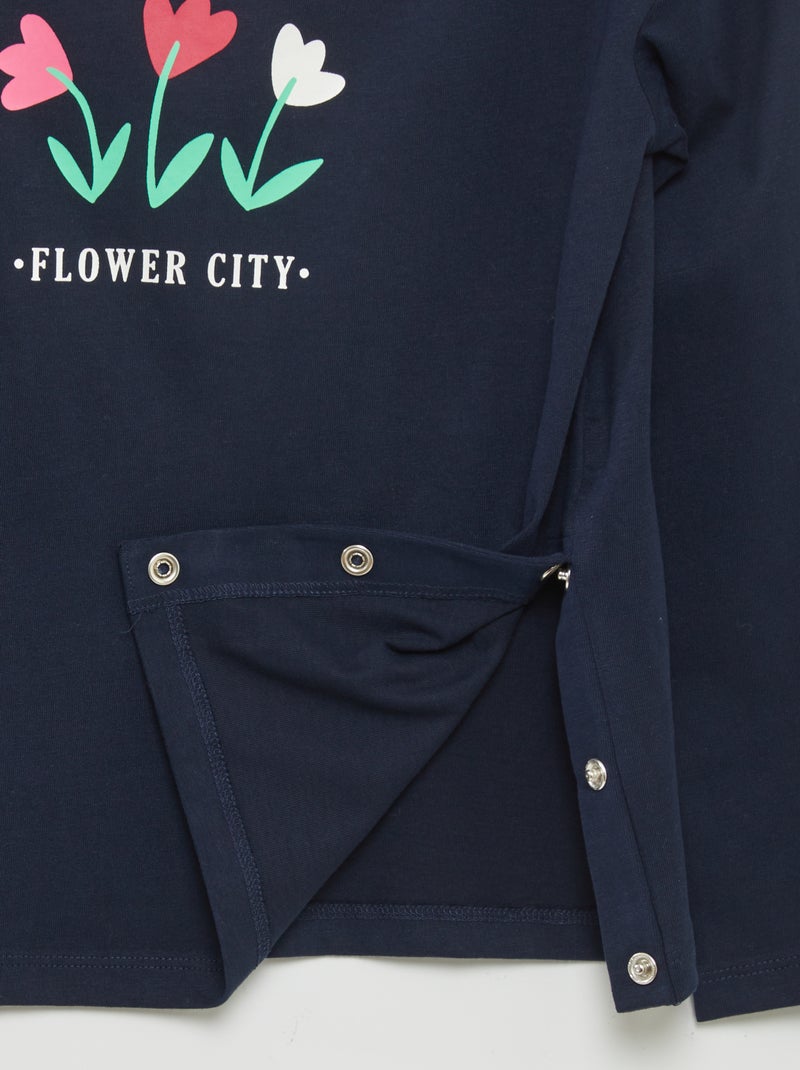 T-shirt a maniche lunghe - So Easy BLU - Kiabi